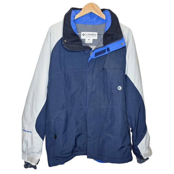 Men's Columbia Ski & Snowboard Jacket XL Blue Gray